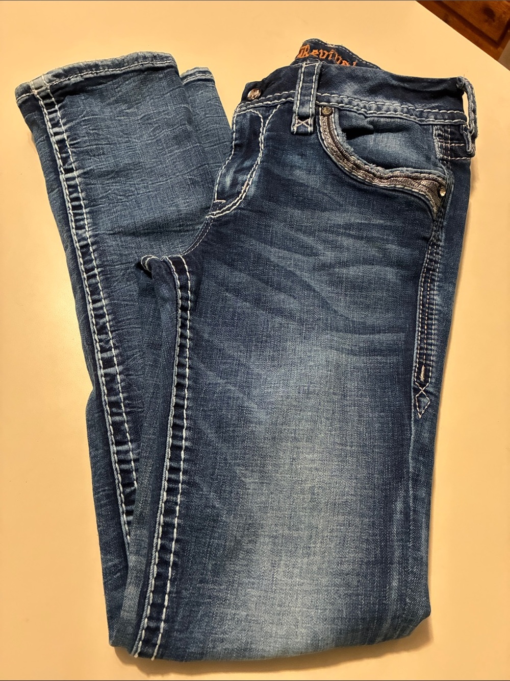 Rock Revival Women's Blue Straight Leg Jeans
